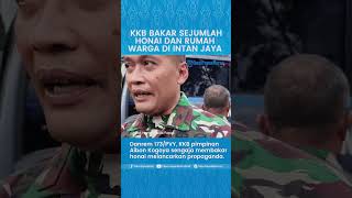 KKB Bakar Sejumlah Rumah Warga di Intan Jaya Papua Tengah, TNI: Sengaja Sebar Propaganda