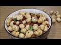 spicy makhana namkeen in 5 minutes roasted makhana recipe. makhana namkeen recipe makhana fry recipe