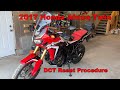 2017 Honda Africa Twin - Performing a DCT Reset