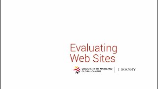 Evaluating Web Sites