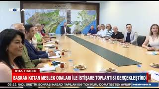 Başkan Kotan Meslek Odaları İle İstişare Toplantısı Gerçekleştirdi