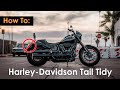 Harley-Davidson Tail Tidy! How to install a MOONSMC V3 TAIL LIGHT and LAY DOWN PLATE!