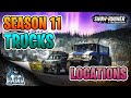 Snowrunner Trucks & Upgrades Locations Season 11