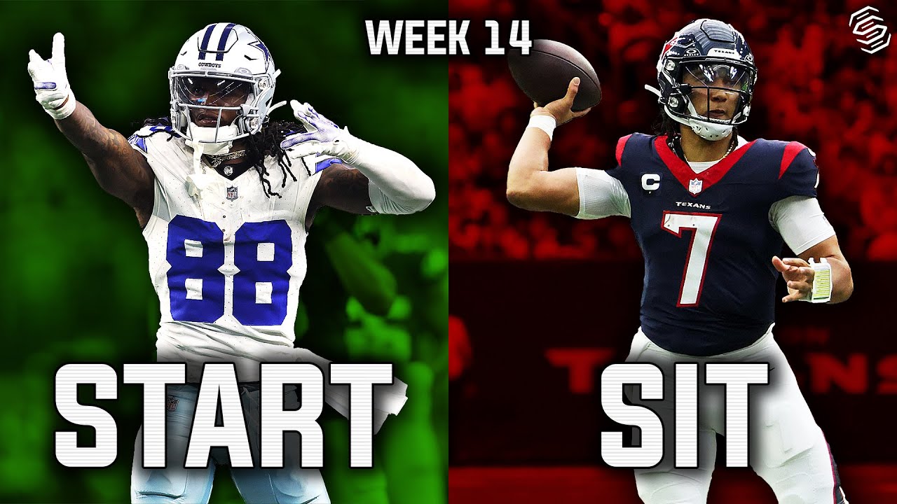 Fantasy Football Start 'Em Or Sit 'Em Week 14 - YouTube