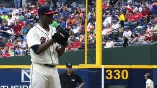 STL@ATL: Teheran strikes out six over seven strong