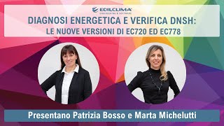 Diagnosi energetica e verifica DNSH: le nuove versioni di EC720 ed EC778