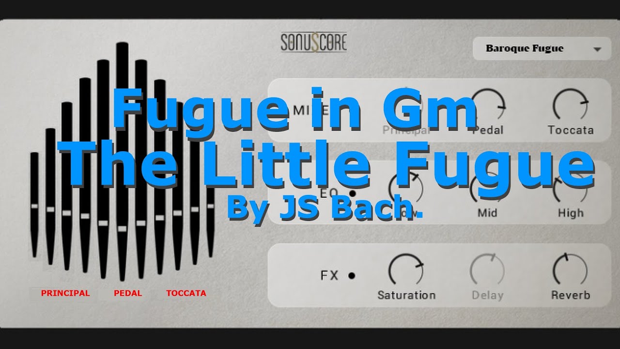 Fugue In G Minor Bwv 578 Youtube