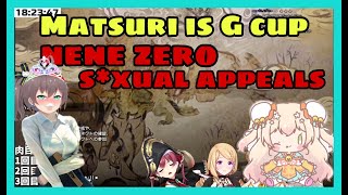 Matsuri Bigger Than Marine - Nene Want To Be S*exiest Holo girl | Marine Akirose [Hololive/Eng Sub]