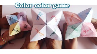 Color Color which Color do you want | Origami - Fortune Teller