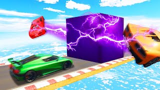 Can You DODGE The Bouncing CUBE?! (GTA 5 Funny Moments)
