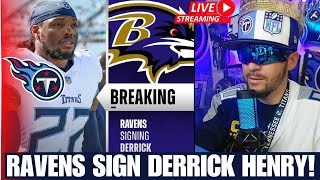 Titan Anderson is LIVE! 🚨 RAVENS Sign DERRICK HENRY! 2024 NFL FREE AGENCY DAY 2 | Titans Free Agency