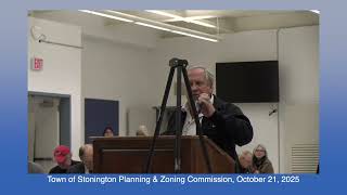 Stonington Planning & Zoning Commission 10-21-2025