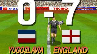 테크모 월드컵 98 오락실 고수의 원코인 클리어 (TECMO WORLDCUP 98 1coin clear) - 잉글랜드 (ENGLAND)