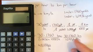 Change miles per hour to kilometers per hour and km/h to miles/h