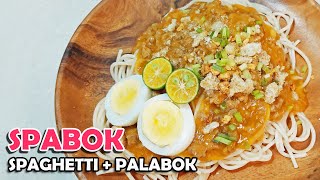 Easy SPabok (Spaghetti-Palabok) with Mama Sita's Palabok Mix | Hungry Mom Cooking