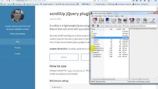 How to use Scroll Up jQuery plugin