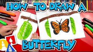 How To Draw A Butterfly And Cocoon - Folding Surprise