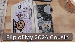 Flip of my 2024 A5 Hobonichi Cousin | 2025 Black Gingham Hon