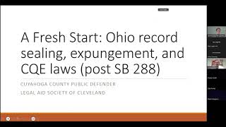 Advocate Training: Ohio’s New Expungement & Record Sealing Law