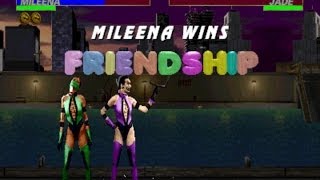 Ultimate Mortal Kombat 3 arcade Mileena Gameplay Playthrough