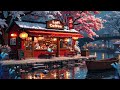 sip relax and let the blossoms drift by ☕ lofi coffee japan hiphop mix 🌸☕ relax study playlist