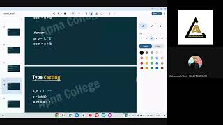 Python Language Course: Lecture#4: Type Correction and Type Casting.