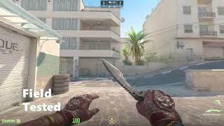 Kukri Knife Night Stripe - CS2 In-game Inspect [4K]