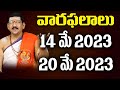 వార ఫలాలు 2023 మే 14 to మే 20 || Weekly Rasi Phalalu By Dr. B Santosh Kumar Sastry