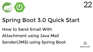 How to Send Email With Attachment using Java Mail Sender(JMS) using Spring Boot