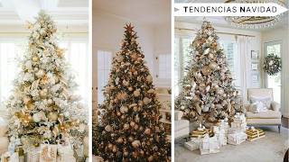 TENDENCIAS NAVIDAD COLOR CHAMPAGNE CHRISTMAS TRENDS 2024 COMO DECORAR TU CASA CHRISTMAS HOME DECOR