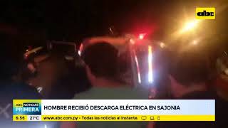 Hombre recibió descarga eléctrica en Sajonia