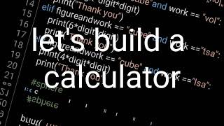 Create a calculator using python in Android/#python /#calculator /#android :notes in description,