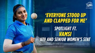 🎥Spotlight ft. Vamsi who went on to play for TN senior women team from #SuperKingsAcademy 🥹💛