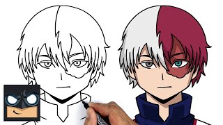 How To Draw Shoto Todoroki | My Hero Academia || Step by Step Anime Drawing Tutorial for Beginners