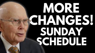 BREAKING NEWS More Changes! (SUNDAY Schedule!)