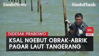 Digenjot Prabowo, KSAK Sebut Pembongkaran Pagar Laut Tangerang Tersisa 8 Km Lagi | Sindo Flash