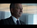 97. gotham s3e1 . bruce and alfred return to gotham. bruce confronts the board members.