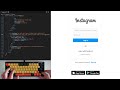 ASMR Programming - Instagram Login Page - No Talking