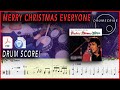 Merry Christmas Everyone - Shakin' Stevens | DRUM SCORE Sheet Music Play-Along | DRUMSCRIBE