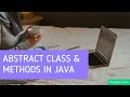 Java abstract keyword - abstract class and method tutorial with example program in 2021
