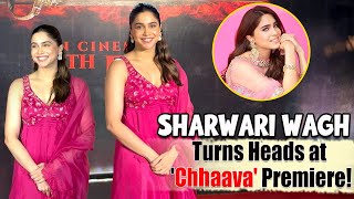 Sharvari Wagh Stuns at Special Screening of Chhaava | Exclusive Glam \u0026 Highlights! 🎥✨ #SharvariWagh