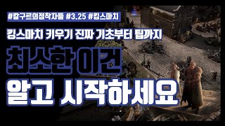 POE 3.25 킹스마치 키우기 기초편 (미세팁까지 포함)