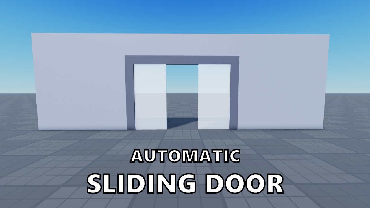 How To Make An Automatic Sliding Door In Roblox - YouTube