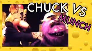 Chuck E Cheese vs Mr Munch! with vintage animatronics (latex mask) (Austin, Texas)