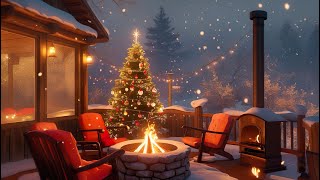 🎷 LIVE Festive Jazz 🎄 Relaxing Coffee Shop Vibes ☕ Focus, Study \u0026 Enjoy the Holidays ❄️✨