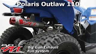 Polaris Outlaw 110 Big Gun Exhaust EVO M Series Full System Sound Clip