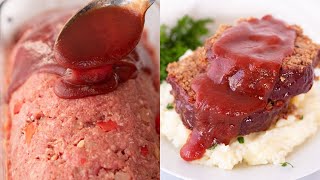 The Best Old Fashioned Meatloaf with Tangy Sauce