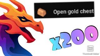 SimpleMMO - Opening x200 Gold Chests