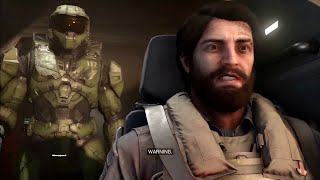 Echo 216 with Master Chief make an Emergency Landing | Halo Infinite