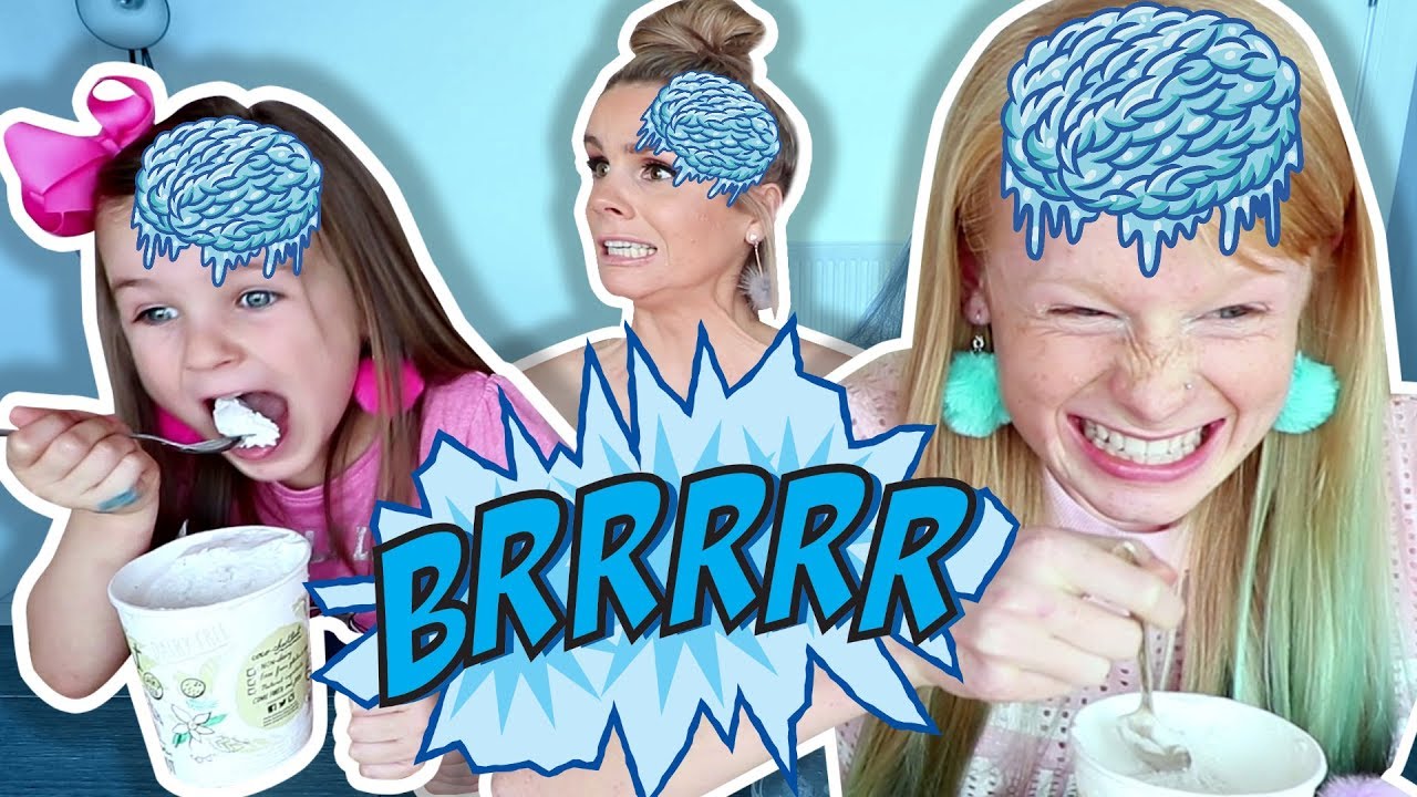 Brain Freeze Challenge Family Fizz Youtube
